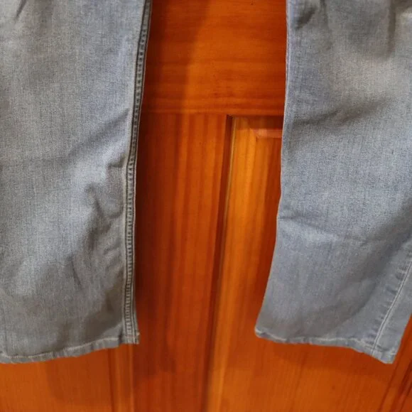 Paige Lennox Relaxed Straight Denim Jeans Size 34 Blue Stretch Comfort Fit - Picture 6 of 14